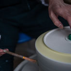 Juliet Macleod in her studio 2018